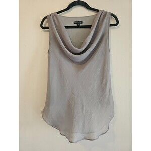 Willi Smith Womens chiffon beige  Cowl neck Sleeveless shirt sz M, fairy